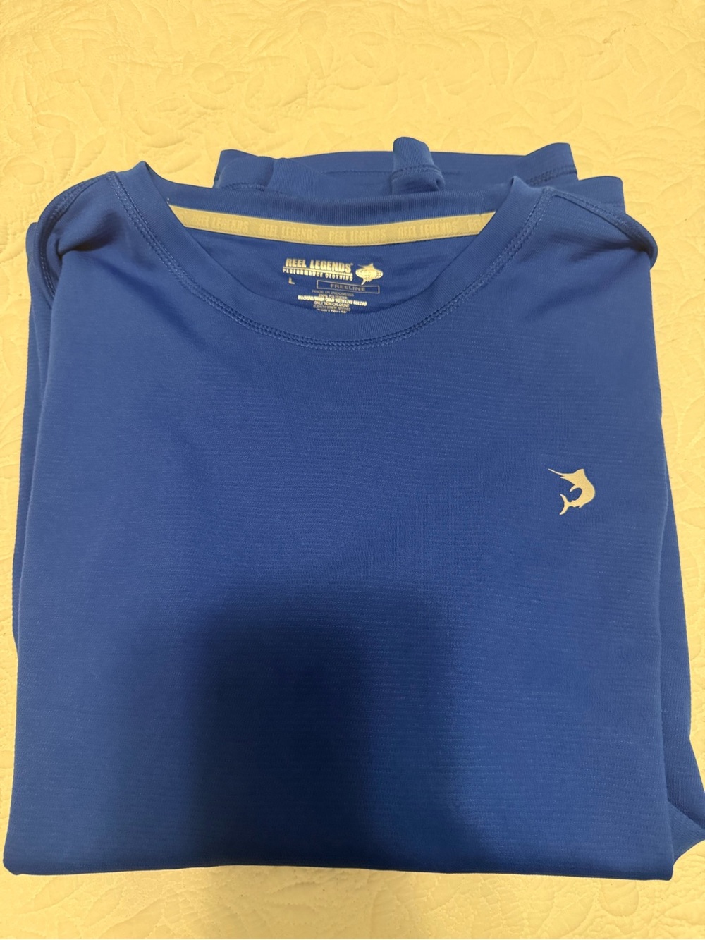 Reel Legends Men’s Royal Blue Crew Neck Performance Tee